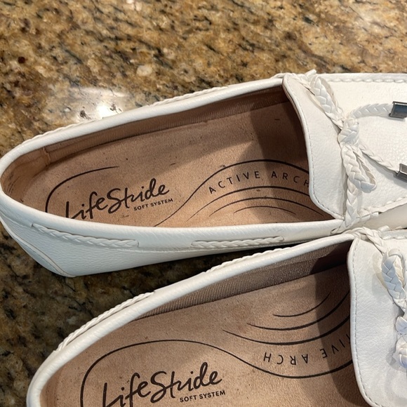 Life stride Transport driving moccasin white 11W - Picture 3 of 4